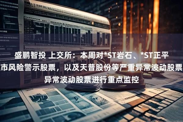 盛鹏智投 上交所：本周对*ST岩石、*ST正平等异常波动退市风险警示股票，以及天普股份等严重异常波动股票进行重点监控