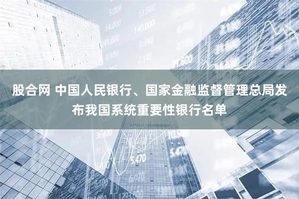 股合网 中国人民银行、国家金融监督管理总局发布我国系统重要性银行名单